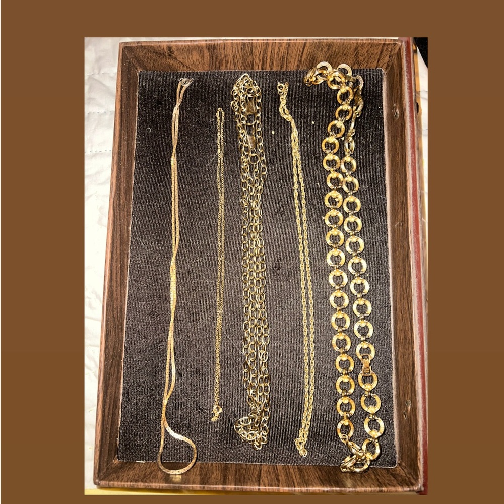 Simple Gold & Silver Chains